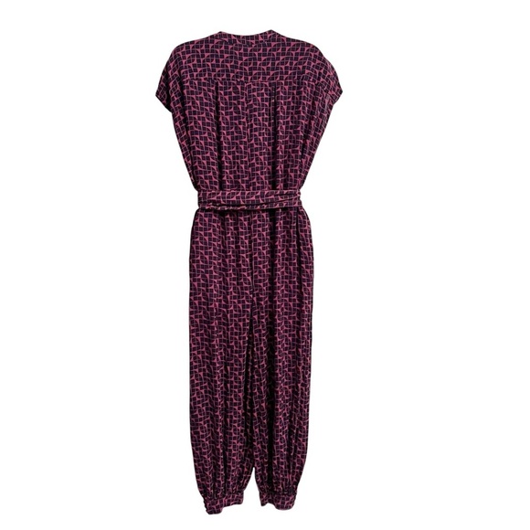 Anthropologie Maeve Karsten Geo Patterned Jumpsuit Harem Jogger Pants Size Small - Picture 8 of 8